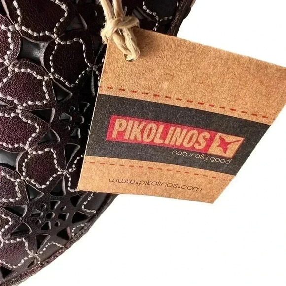 PIKOLINOS BROWN LEATHER WOMEN’S SANDALS!! SIZE EUR 41/US 10.5 **NWT** - Picture 10 of 16